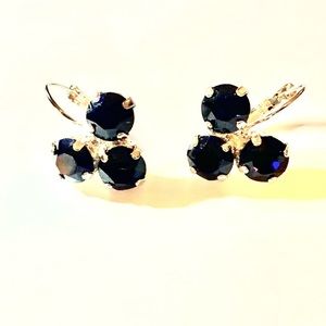 Dark Indigo Earrings